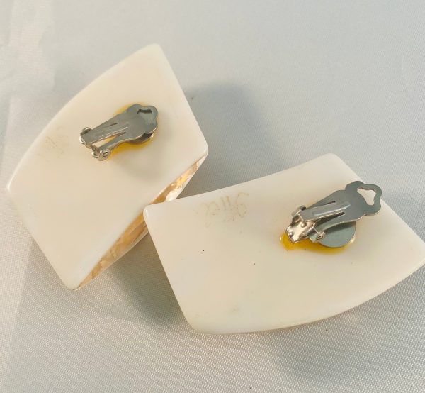 Lucite Earrings vintage Sale