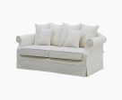 Ayla Hamptons 3 Seater Sofa Ivory Online Sale