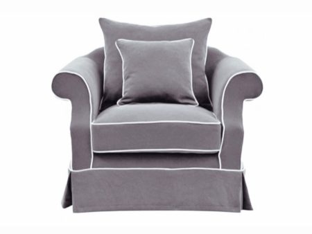 Ayla Hamptons Armchair Grey Online Hot Sale