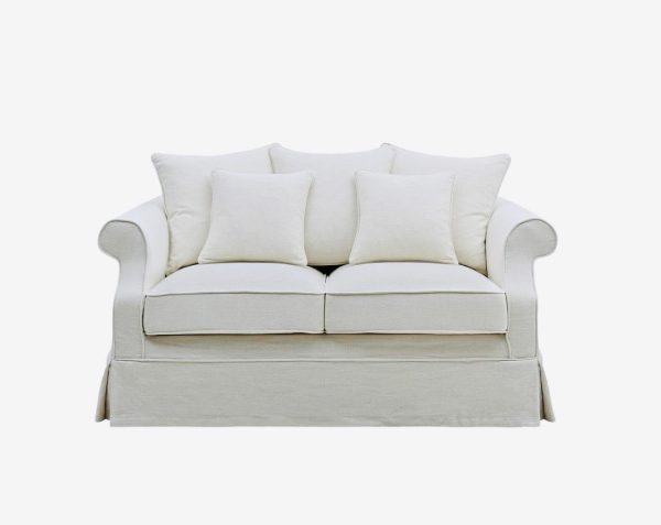 Ayla Hamptons 2 Seater Sofa Ivory on Sale