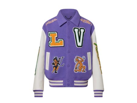 Varsity Jacket LOUIS VUITTON FW22 Purple Sale