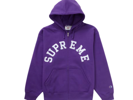 Zip Hoodie Purple | Supreme  x Champion Online Hot Sale