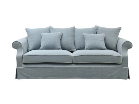 Ayla Hamptons 3 Seater Sofa Duck Egg For Discount