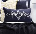 Cape Cod Navy Linen Cushion Hot on Sale