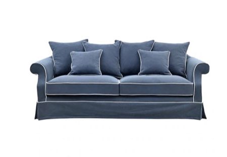 Ayla Hamptons 3 Seater Sofa Navy For Sale