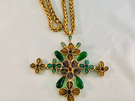 Chanel Cross Necklace For Cheap