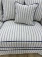 Ayla Hamptons 2 Seater Sofa Pin Stripe on Sale