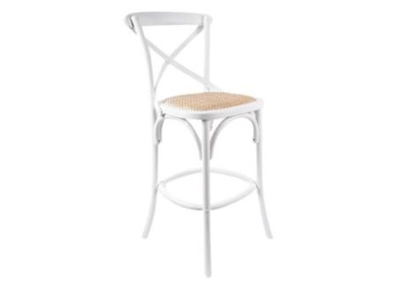 Hampton Vivid White Kitchen Bar Stool For Discount