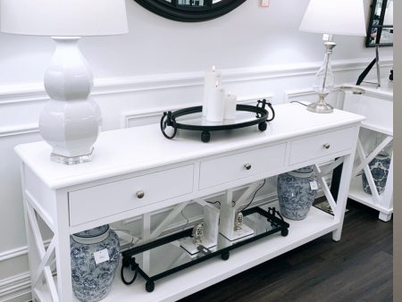 Hampton 3 Drawer Console Fashion