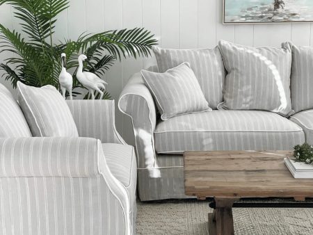 Ayla Hamptons 2 Seater Sofa Silvergrey on Sale