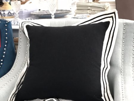 Linen Milano Black Cushion Online Hot Sale