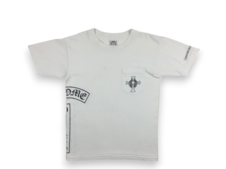 Tee CHROME HEARTS Logo Cross Pocket Vintage Online now