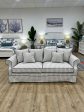 Ayla Hamptons 3 Seater Sofa Pinstripe on Sale