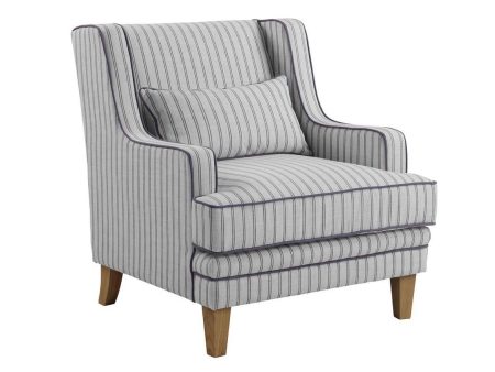 Hudson Pinstripe Armchair Cheap