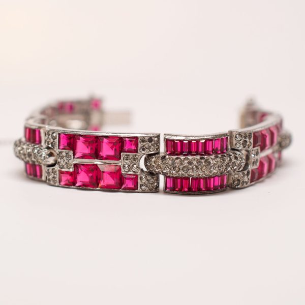 Unsigned Deco Crystal Bracelet Online Sale