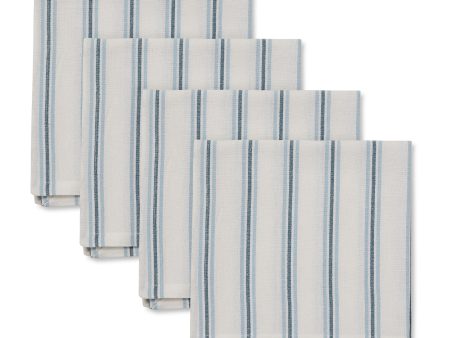 Capri Blue Stripe Napkin - Set Of 4 Fashion