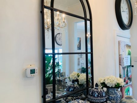 Black Iron Arch Mirror Sale