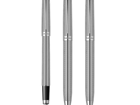 Scrikss Gift Set - Venus Chrome CT Fountain Pen + Ball Pen + Mechanical Pencil on Sale