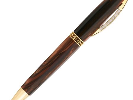 Visconti Medici Yellow Gold Ball Pen For Discount