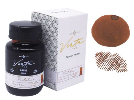 Vinta Heritage Collection Ochre Ink Bottle, Brown - 30ml Online