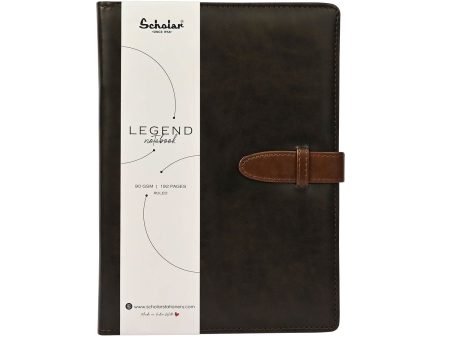 Scholar Legend Charcoal Notebook - A5, Ruled Supply