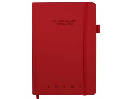 Dexter Smart Premium Erasable & Reusable Eco-Friendly Red Notebook - A5, Ruled Hot on Sale