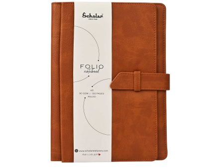 Scholar Folio Tan Notebook - A5, Ruled Supply