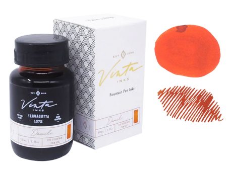 Vinta Heritage Collection Terracotta Ink Bottle, Orange - 30ml Cheap