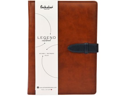 Scholar Legend Tan Notebook - B5, Ruled Online Hot Sale