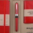 Platinum Gift Set - Plaisir Red Fountain Pen + myPAPERCLIP Red Notebook + myPAPERCLIP Red Card Holder Wallet Online Hot Sale