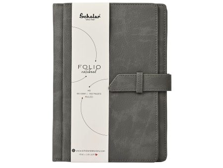 Scholar Folio Grey Notebook - A5, Ruled For Sale