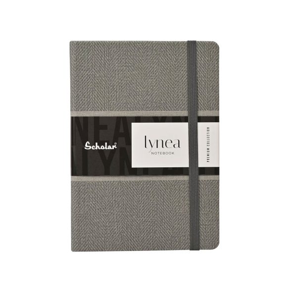 Scholar Lynea Grey Notebook - A5, Ruled Sale