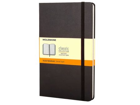 Moleskine Classic Hard Cover Black Notebook - A5, Ruled For Cheap