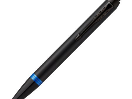 Parker IM Vibrant Rings Ball Pen - Marine Blue Black BT Fashion