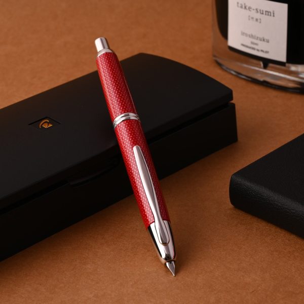 Pilot Capless Fountain Pen - Graphite Red For Discount