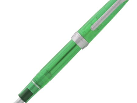 Sailor Professional Gear Slim Transparent Color Fountain Pen - Green CT on Sale