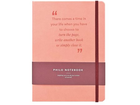 Scholar Philo Salmon Pink Notebook - A5, Ruled Cheap