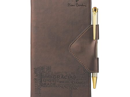 Pierre Cardin Thank You Gift Set of Brown Diary & Ball Pen Discount